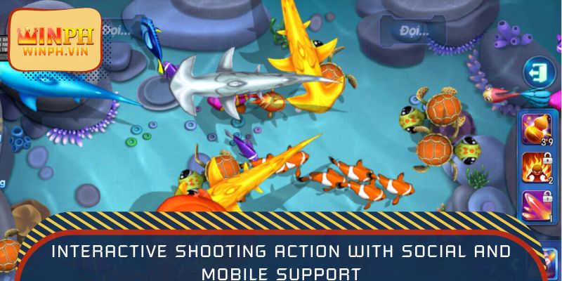 Interactive shooting action with social and mobile support