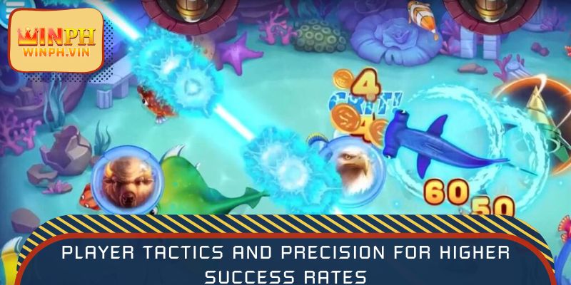 Player tactics and precision for higher success rates