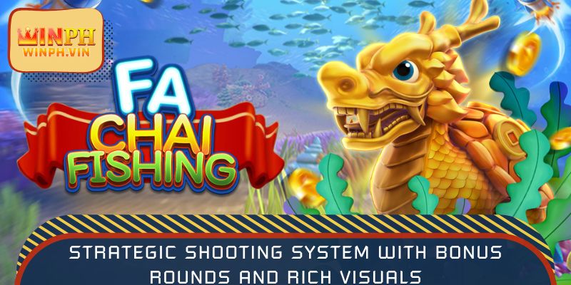 Strategic shooting system with bonus rounds and rich visuals