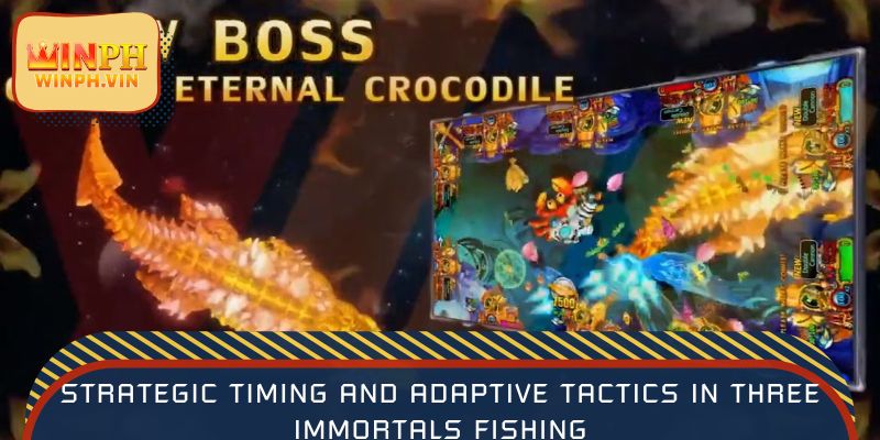 Strategic timing and adaptive tactics in Three Immortals Fishing