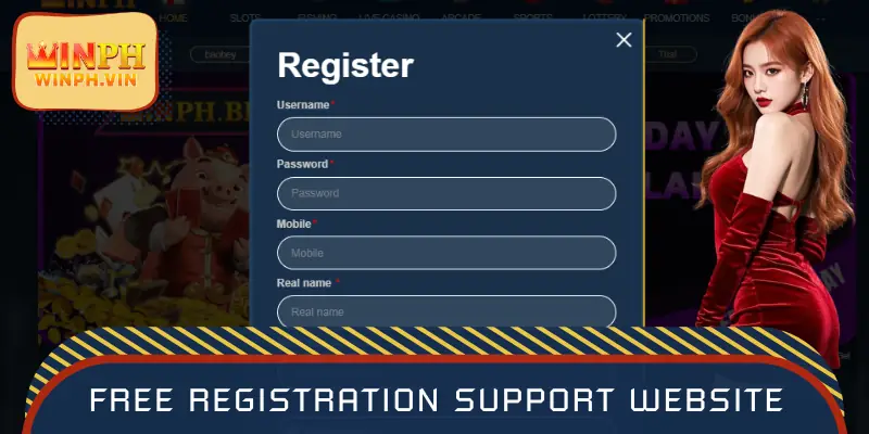 Free registration support website