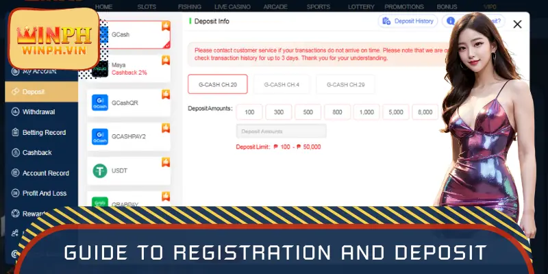 Guide to registration and deposit for betting on the website