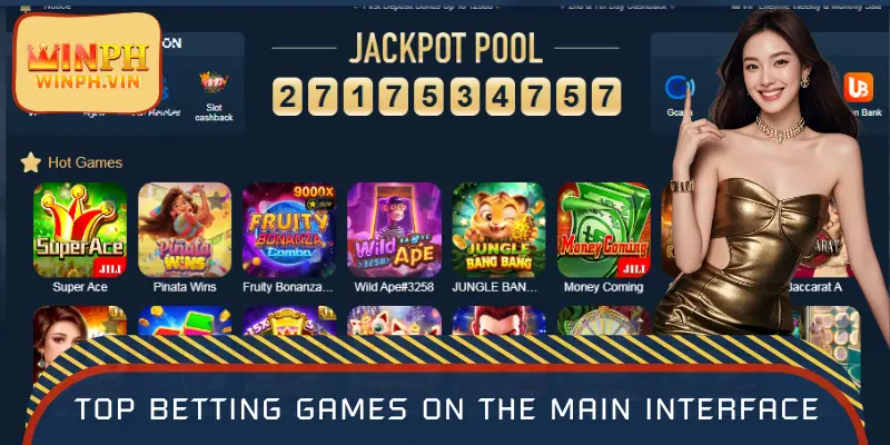 Top betting games on the main interface